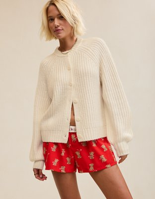 Aerie Ribbed Cardigan