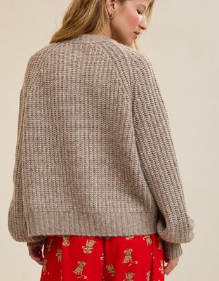 Aerie Ribbed Cardigan