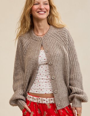 Aerie Ribbed Cardigan