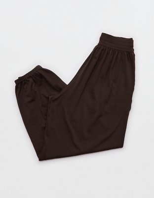 Женские брюки Offline By Aerie Real Me Baggy Jogger, цвет: Глубокий земляной — фото 4