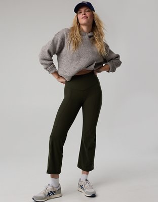 OFFLINE By Aerie Real Me XTRA Rib Cropped Kick Flare Legging