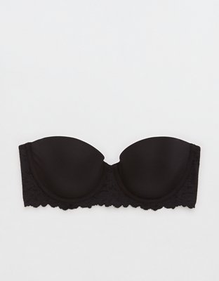 Show Off Rosey Lace Strapless Push Up Bra