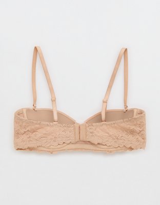 Show Off Rosey Lace Strapless Push Up Bra