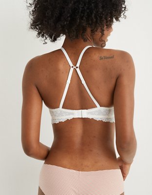 Aerie Real Happy Wireless Push Up Lace Bra