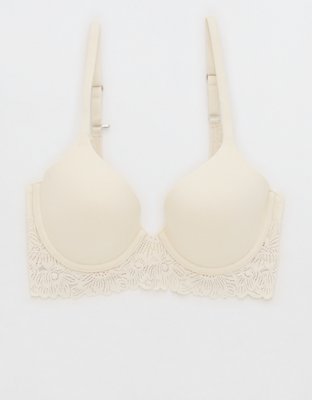 Sunnie Bloom Lace Trim Full Coverage Lightly Lined Bra