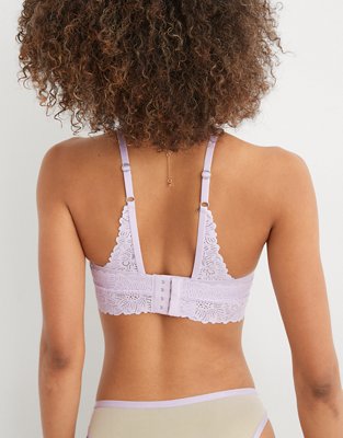 Sunnie Bloom Lace Trim Full Coverage Lightly Lined Bra