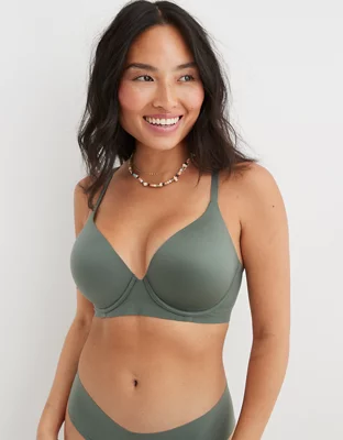 Buy Lightly-Lined Full-Coverage Lace Trim Bra in Jeddah