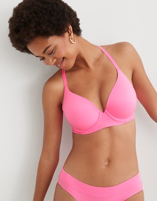 Zero hooks, smoothing wings, floating cups and a whole lotta OOMPH! That's  the SMOOTHEZ by Aerie® Pull On Push Up Bra.