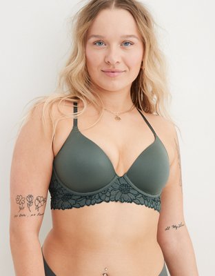 Sunnie Bloom Lace Trim Full Coverage Lightly Lined Bra