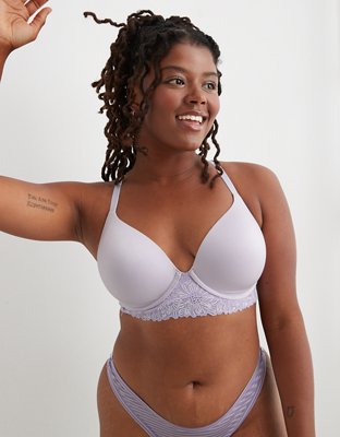 Aerie Sunnie Full Coverage Lightly Lined Blossom Lace Trim Bra