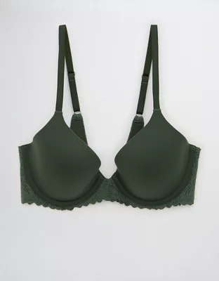 Aerie Real Sunnie Full Coverage Lightly Lined Blossom Lace Trim Bra
