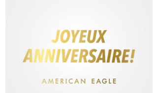 AE Happy Birthday Gift Card (French)