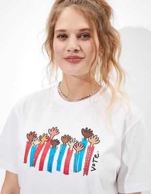 Мужские футболки American Eagle AE Vote Graphic T-Shirt — фото 3