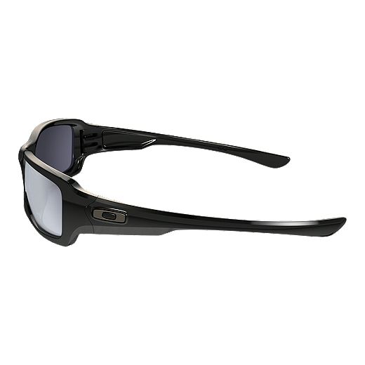 Oakley Fives Squared Sunglasses - Polished Black with Grey Lenses |  