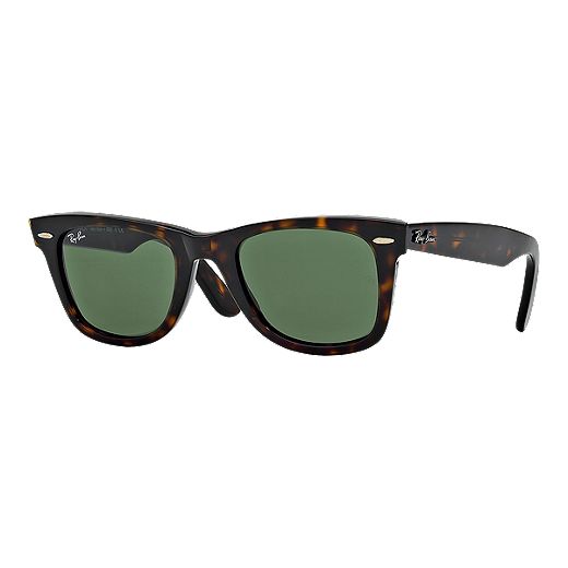 Ray-Ban Original Wayfarer Tortoise/Crystal Green G-15XLT Sunglasses
