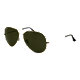 Ray-Ban Aviator Sunglasses - Gold/Green