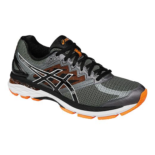 ASICS Men's GT-2000 4 Running Shoes - Grey/Black/Orange | Atmosphere.ca