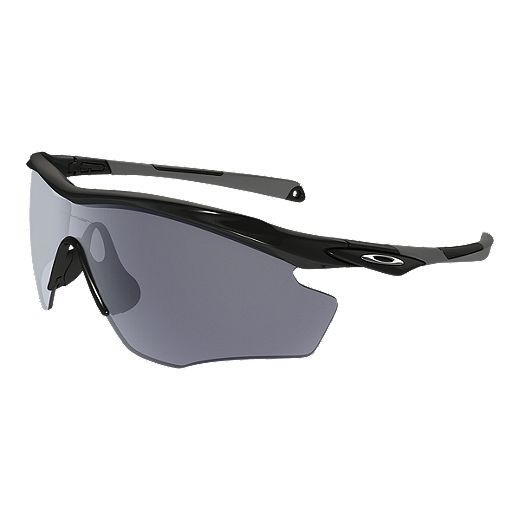 Oakley M2 Frame XL Sunglasses- Polished Black with Grey Lenses
