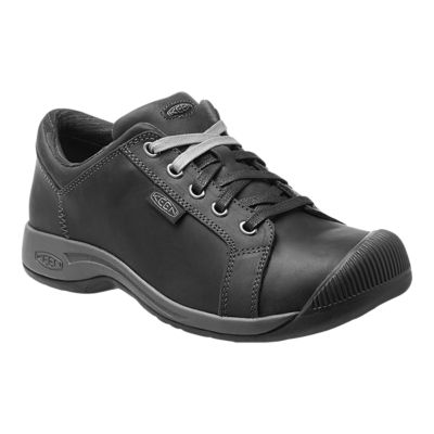 keen black leather shoes