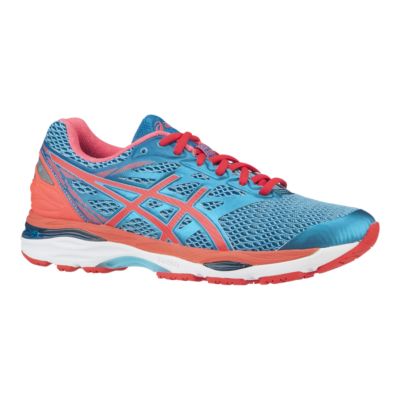 asics running shoes blue and orange