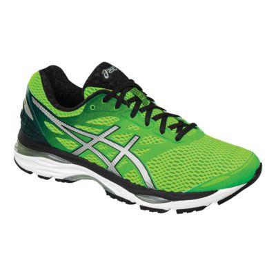 asics running shoes green