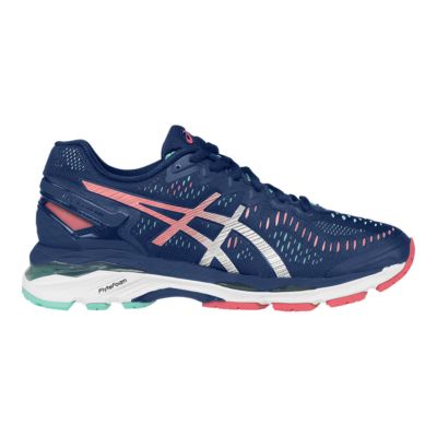 asics gel kayano 23 navy running shoes