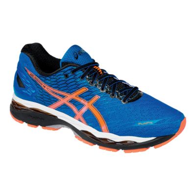 asics shoes blue and orange