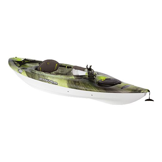 Pelican Premium Intrepid 100X Angler Kayak - Venom White/Green |  Atmosphere.ca