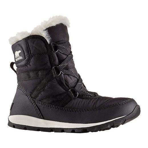Sorel Women's Whitney Short Lace Winter Boots - Black | Atmosphere.ca