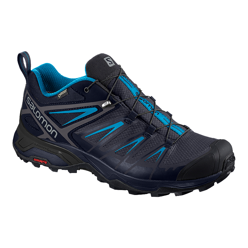Salomon Men's X Ultra 3 Gore-Tex Hiking Boots - Graphite/Blue | Atmosphere.ca