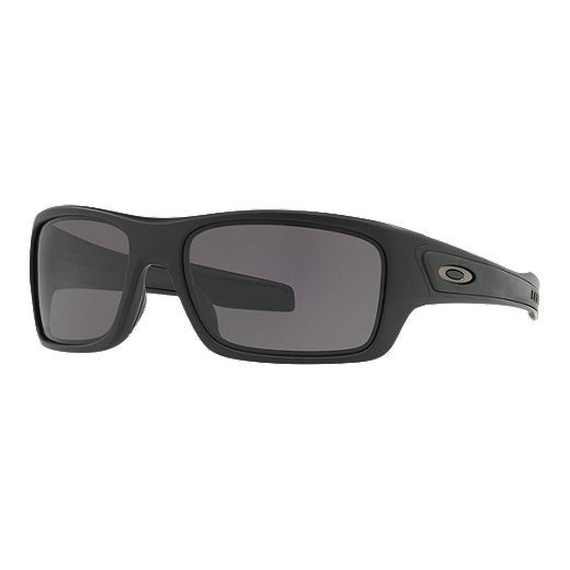 Oakley Turbine Xs Sunglasses- Matte Black with Warm Grey Lenses