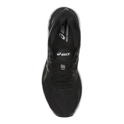 asics mens nimbus 20 10 4e black white carbon