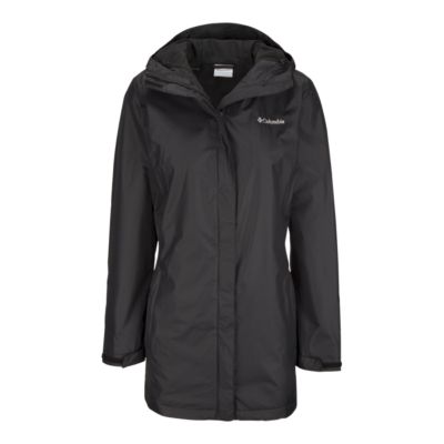 columbia women's arcadia lined long rain jacket