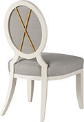 Oval X-Back Dining Side Chair alt image