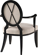 Oval X-Back Dining Arm Chair alt image