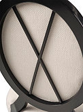 Oval X-Back Dining Arm Chair alt image