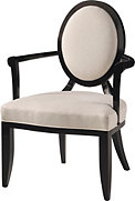 Oval X-Back Dining Arm Chair
