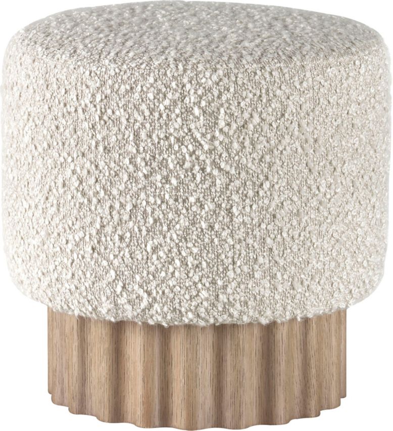 Baker Furniture Round Tufted Ottoman Traditional French Pouf