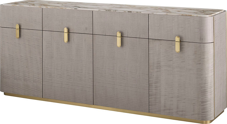 72" Wide 4 Door Credenza by Baker