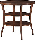 Round Tiered End Table