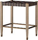 Woven Leather Counter Stool