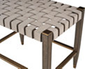 Woven Leather Bench alt image