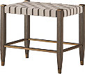 Woven Leather Bench