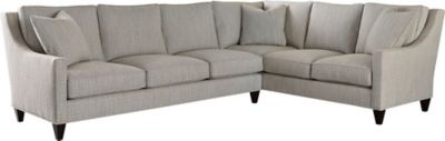 Bespoke Sectional with Modern Weltless Slope Arm
