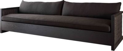 Tresser 96" Sofa (with Woven Leather)