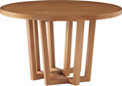 Cutter Round Dining Table - Wood Top alt image