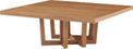 Cutter Square Cocktail Table - Wood Top