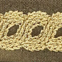 Guilloche Small - Chocolate Gold
