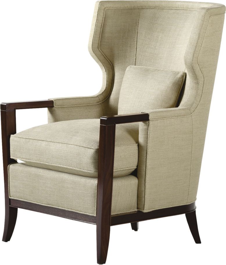 Canyon Sauvage Wingback Chair, Leather Furniture