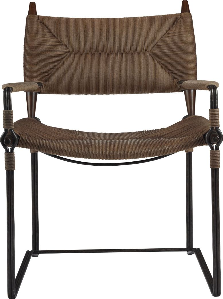 Baker / McGuire Modern Black Danish Cord Lansing Side Chair